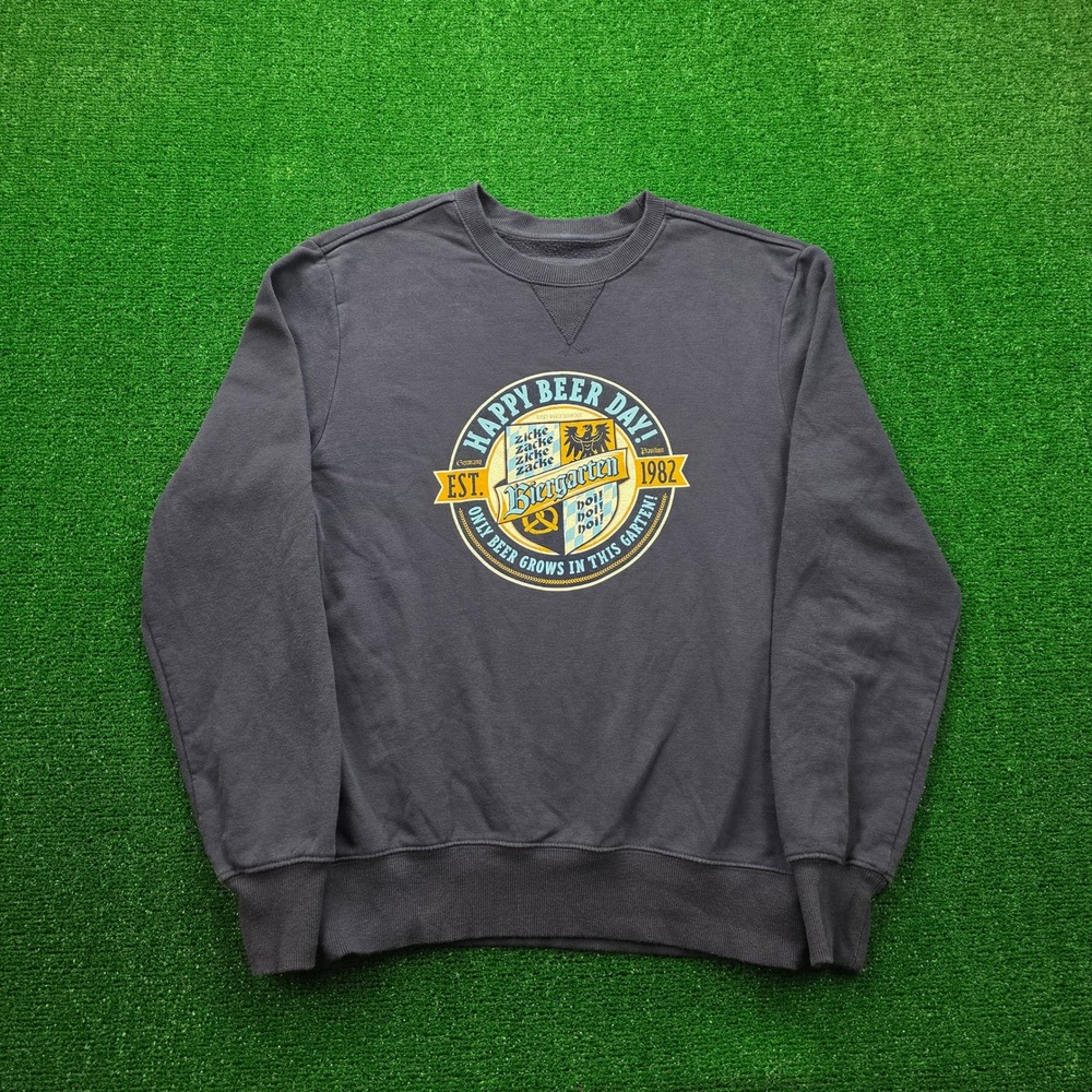 Disney Parks EPCOT Germany Biergarten Sweatshirt Mens Medium Blue Beer Day